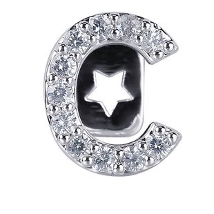 嘻哈钻石假牙套26字母英文说唱hiphop grillz单颗牙饰欧美潮男女