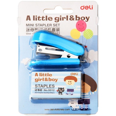 得力0352订书机迷你订书器