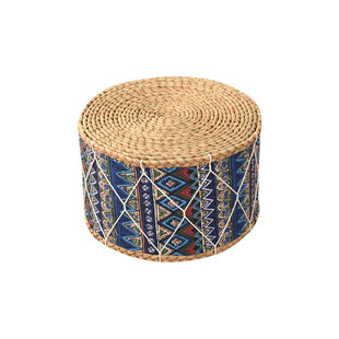 日式草编小坐墩子圆蒲团手工矮厚客厅懒家用成人榻榻米换鞋沙发凳