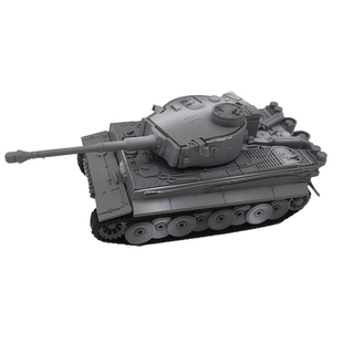 4D拼装1:72主站坦克军事模型德系二战虎式灰色益智玩具成人手办礼