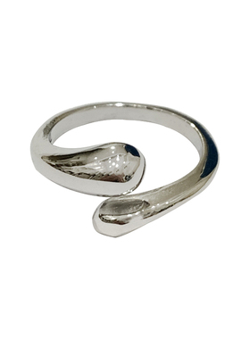 ceroenmi人气款钛钢流动开口戒指