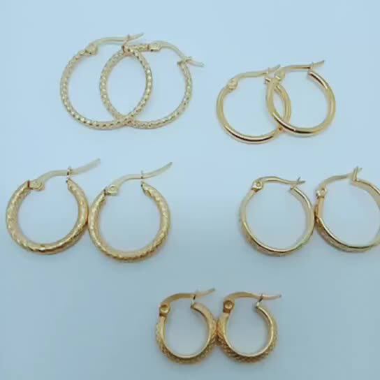 Olivia Stainless Steel Circle Necklace Earring Fashionable Costume