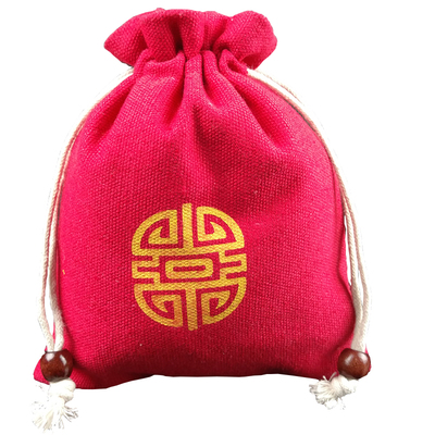 佛珠手串紫檀核桃纯棉束口盘玩袋