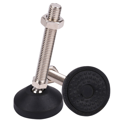 增强尼龙万向调节脚杯橡胶调整防滑防震支撑关节蹄脚机床地脚螺丝
