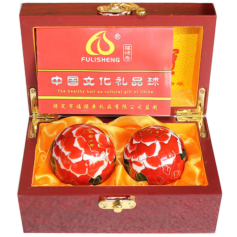 保定景泰蓝珐琅太极灵活健身球