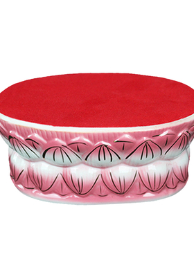 陶瓷彩色佛座椭圆宗教风莲花观音