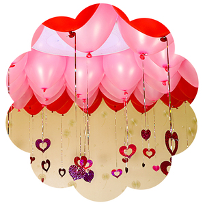 婚庆结婚用品儿童生日派对布置新婚礼婚房装饰圆形珠光气球雨丝