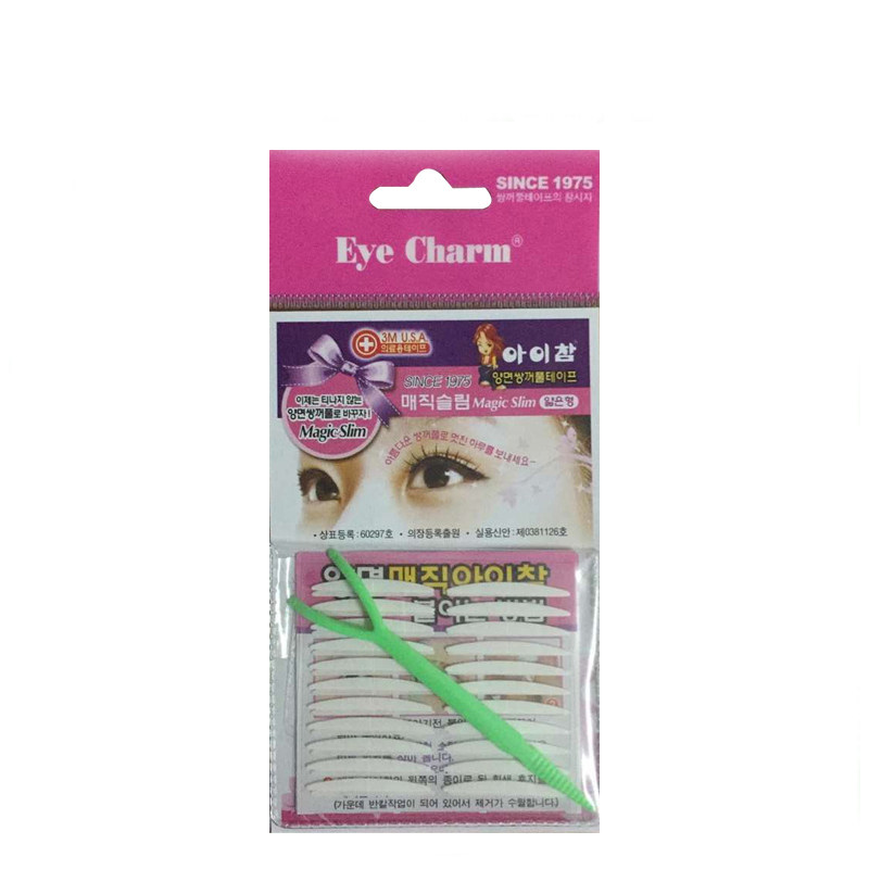 现货 eyecharm双面双眼皮贴支撑力强半月型女双眼皮胶布无痕韩国
