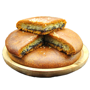 云南特产大荞饼600g曲靖陆良荞三香月饼苦荞饼子白糖豆沙传统糕点