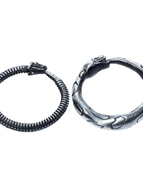 原创戒指复古小蛇纯银情侣