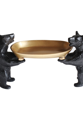 进口黄铜肥皂首饰收纳复古风托盘