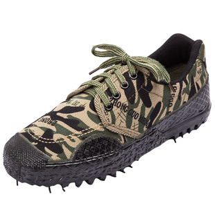 博峰劳保解放鞋3527耐磨防臭低帮工地耐磨迷彩防滑帆布军训农田鞋