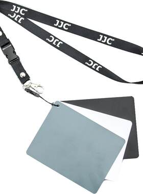 JJC 小号18度灰卡18%灰卡手动白平衡卡测光卡灰板相机cmyk配色卡样板rgb还原色彩拍照lab调色黑白灰度拍摄