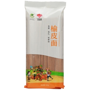 农交汇飞狐源 蒲公英面榆皮面胡萝卜面苦荞挂面500克每袋蔬菜面条