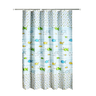 星美磁性防水布浴室涤纶布隔断