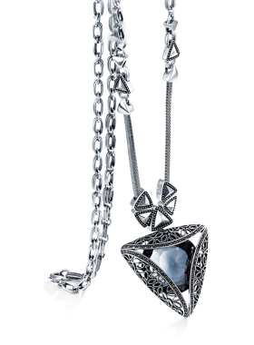 韩国时尚复古水晶毛衣链