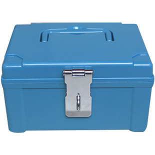 银行塑料盒印章收纳子保管箱多格小号章盒子办公用品票据箱耐摔