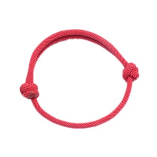 嫣然艺坊 简单大气红绳手链男女红手绳情侣款本命年吉祥转运