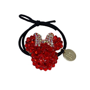 韩国东大门红色水钻头绳新年发绳女本命年红发圈可爱卡通鼠年皮筋