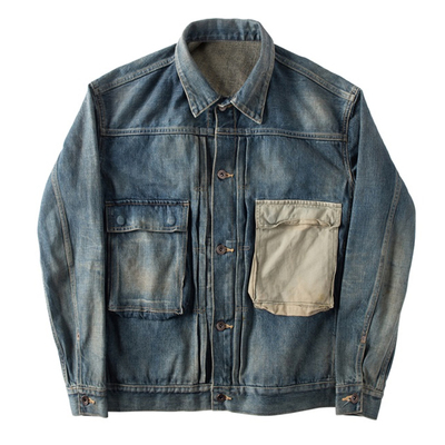 HDK(海觉) CARGO POCKET 牛仔外套OVERSIZE宽松版型 余文乐MDNS