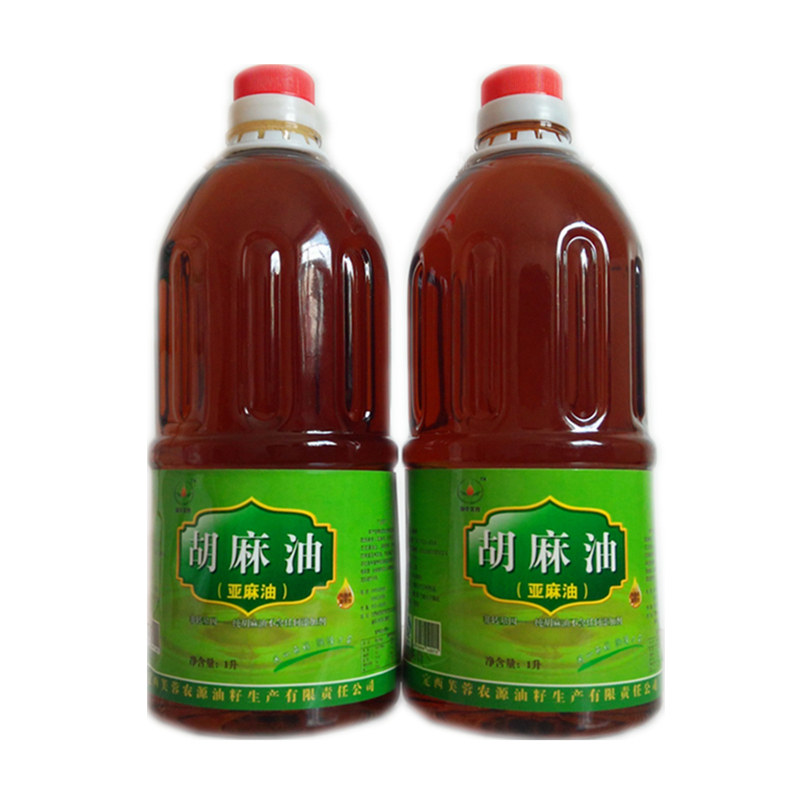 正宗甘肃纯胡麻油亚麻籽油食用油