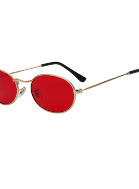 墨镜椭圆形复古风海洋片太阳眼镜