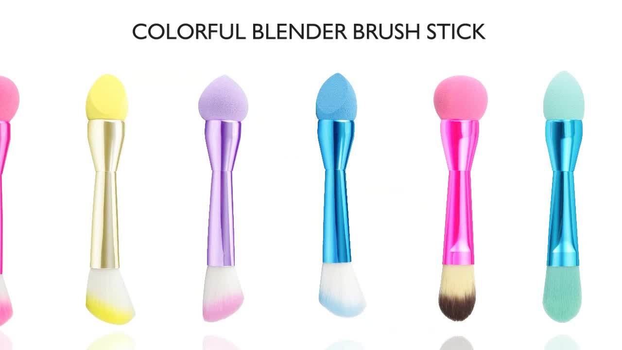 Double Ended Blending Foundation Custom Makeup Sponge Brush Buy