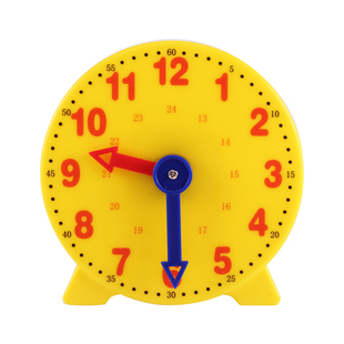 钟表小学教具模型学生用三针联动钟面模型 一二年级小学生数学用具认识时间时钟钟面学具12时24时小学教学