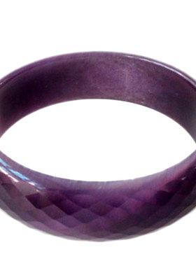 手镯酒红色多切刻面大宽型搭配