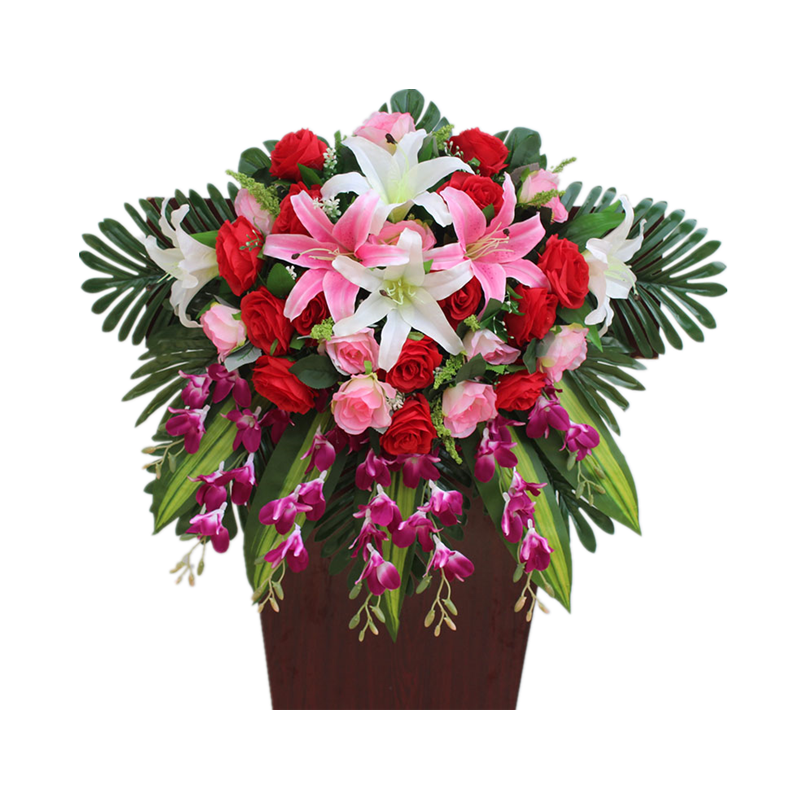 仿真花装饰花塑料绢花假花演讲台