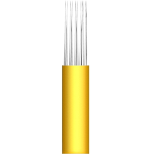 JC纹绣手工针片圆三打雾神针双排弯弯绣针片排针雾眉针线条眉钢针