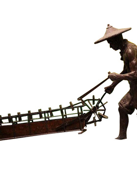 农耕树脂户外田园风景观小品雕塑