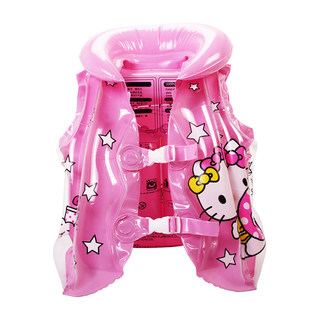 迪士尼公主手臂圈kitty儿童救生衣 女宝童卡通凯蒂猫浮力游泳背心
