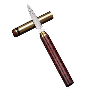 大马士革茶刀花纹钢茶针茶锥手工不锈钢普洱茶刀开茶工具茶具配件