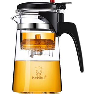 飘逸杯泡茶壶沏茶杯办公室玻璃茶具耐高温冲茶器家用过滤内胆茶壶