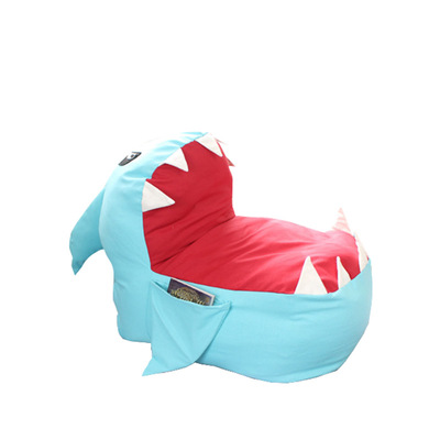 毛绒娃娃收纳 大鲨鱼儿童玩偶收纳袋 懒人沙发 卡通收纳神袋 特大