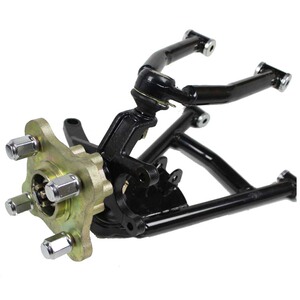 沙滩车前悬挂总成 电动四轮车前桥底盘双横臂悬架 改装四轮车配件