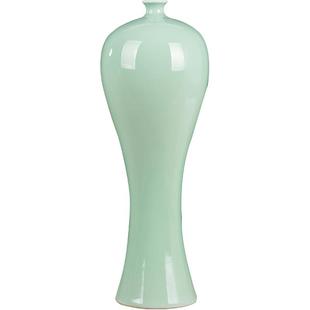 景德镇陶瓷器仿古影青瓷花瓶现代简约插花干花客厅家居装饰品摆件