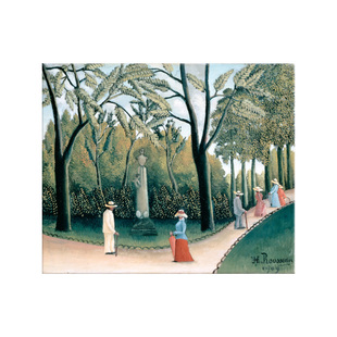 亨利卢梭巴黎风景系列北欧小众艺术装饰画 民宿客厅卧室玄关挂画