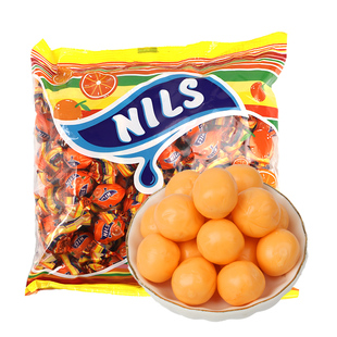 俄罗斯原装kdv尼丽斯水果夹心软糖彩虹什锦果味酸甜果汁喜糖1000g