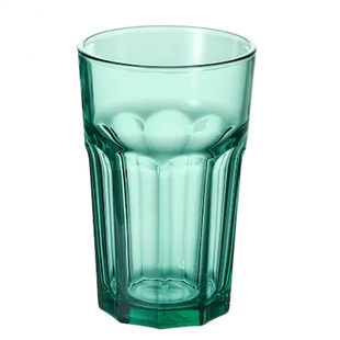 宜家博克尔杯子钢化玻璃透明杯子喝水杯茶水果汁啤酒牛奶杯平底杯