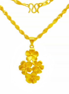 小众品牌风不褪色沙金ab版锁骨链