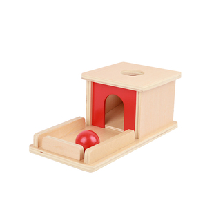 蒙氏教具0-3岁早教套装学习礼物1-2岁木制益智玩具形状对应配套盒