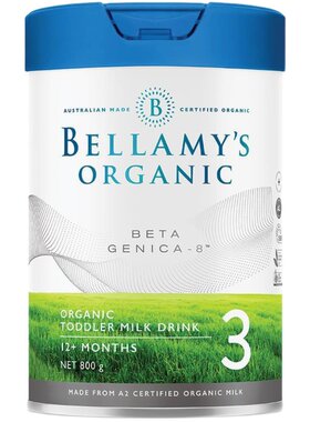澳洲贝拉米Beta Genica 白金婴幼儿牛奶粉12段一二段800g*1罐控