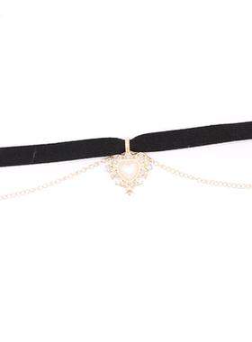 日韩网红少女心超仙气桃心形珍珠