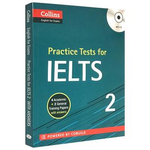 柯林斯雅思模拟题2 英文原版考试书 Practice Tests for IELTS 2 雅思考试备考练习题 进口英语工具书 HarperCollins
