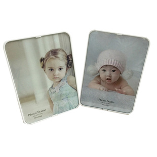 7寸极简相框小清新简约相架婚纱照宝宝照存钱罐相框白色创意摆台