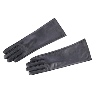 加长款羊皮手套男女冬天保暖骑行加绒加厚袖套手臂套摩托开车触屏