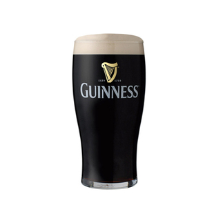 GUINNESS精酿啤酒杯爱尔兰健力士专用黑啤杯PintGlass品脱杯500ml