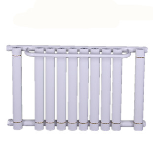 卫浴卫生间暖气片铜铝复合钢制小背篓集中供暖毛巾杆架横挂款水暖
